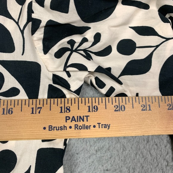 Anthropologie Maeve Bettina Shirt Dress XS Black Motif Printed Tiered Boho $148 - Picture 9 of 12